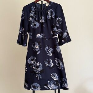 Kate Spade Floral Navy Dress